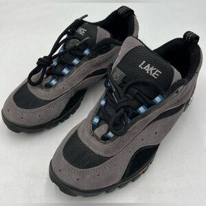Lake Mens Cycling Shoes Size 9 Gray/Black Vibram Soles Nice Shape